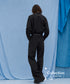 Side Buckle Zip Wide Pants
