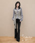 Layered Wrap Waist Blouse