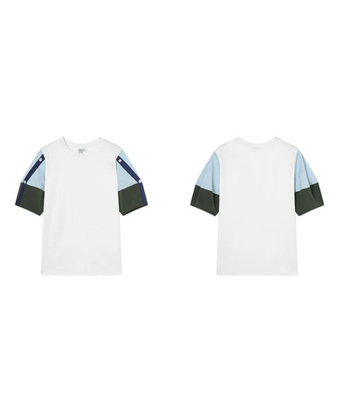 Blocking Puff Sleeve Top