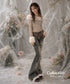 Vintage Washed Strap Denim Pants