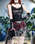 Layered Punk Check Skirt