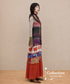 Patchwork Motif Mixed Dress