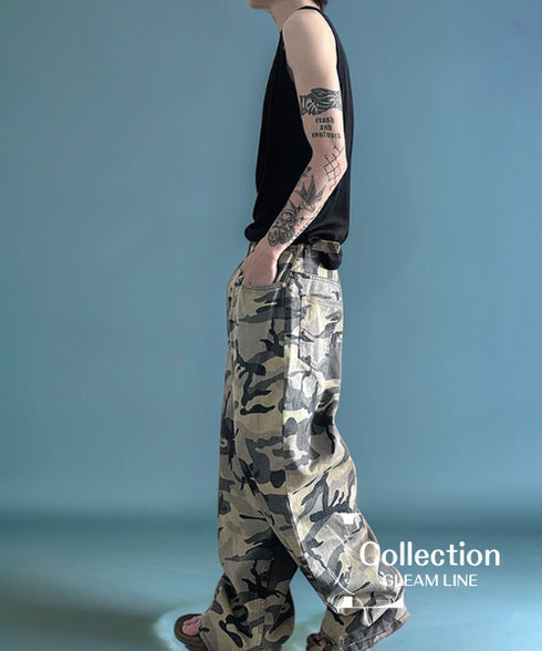 Camouflage Wash Jeans