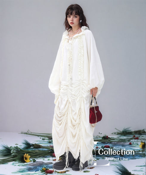 Draw Shirring Dress