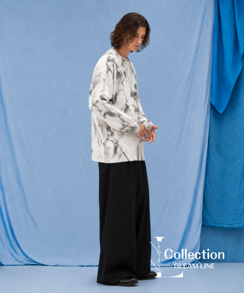Monochrome Cloud Dye Knit
