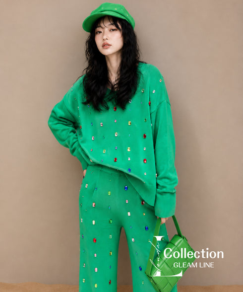 Colorful Bijou Top & Pants