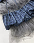 Layered Check Tulle Skirt