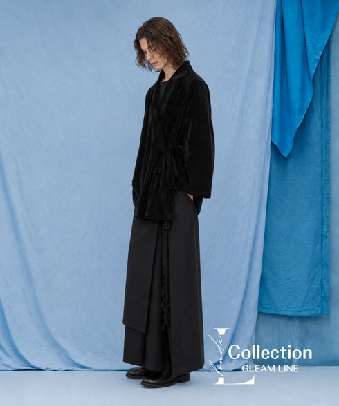 Layered Irregular Wide Pants