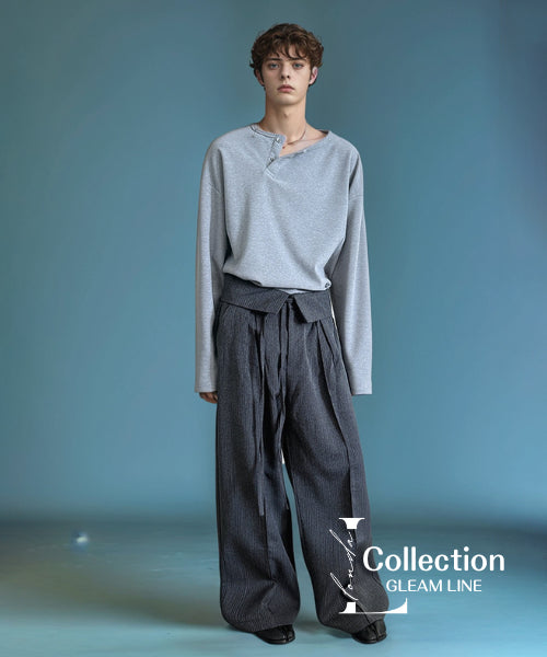 Flip-up Waist Loose Pants