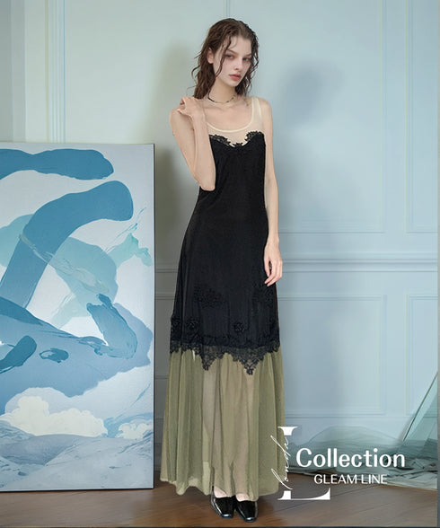 Sheer Lace Layer Dress