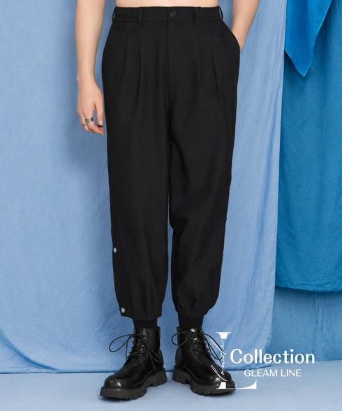 Side Button Tapered Pants