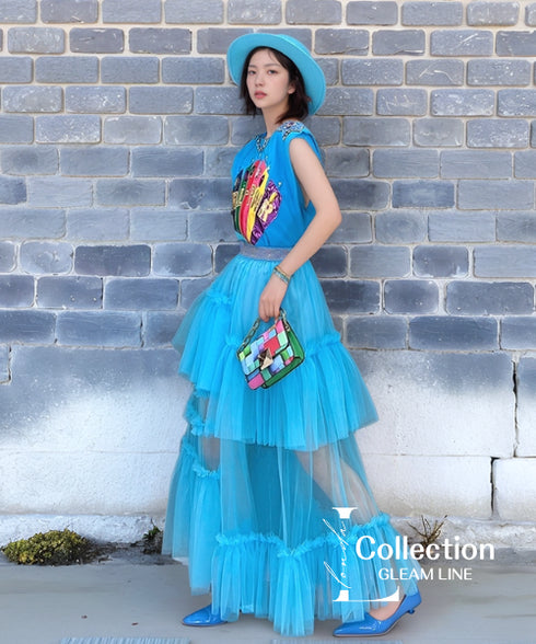 Colorful Pop Top & Skirt