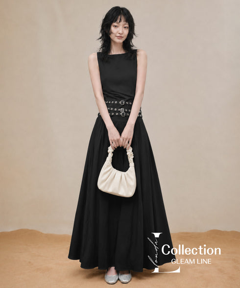 Eyelet Belt Dress