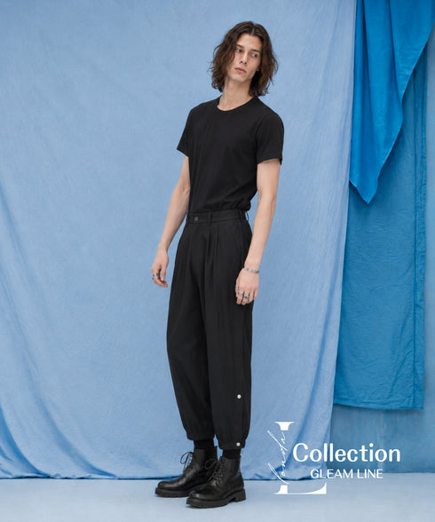 Side Button Tapered Pants