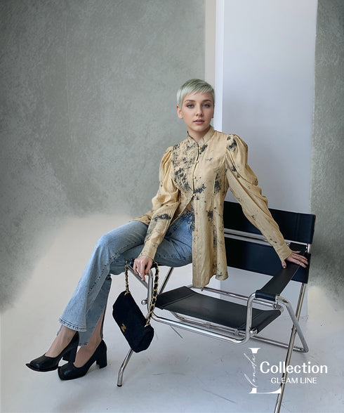 Shibori Print Blouse