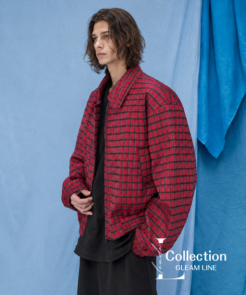 Red Check Zip Jacket