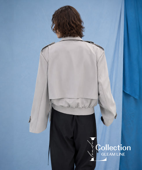 Offset Fold Short Jacket
