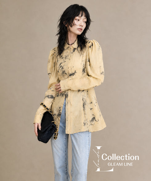 Shibori Print Blouse