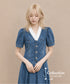 Denim Frill Top & Skirt