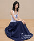 Back Drape Halter Dress