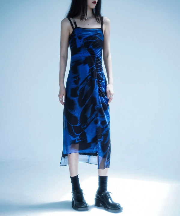 Slimming Suspender Mesh Dress