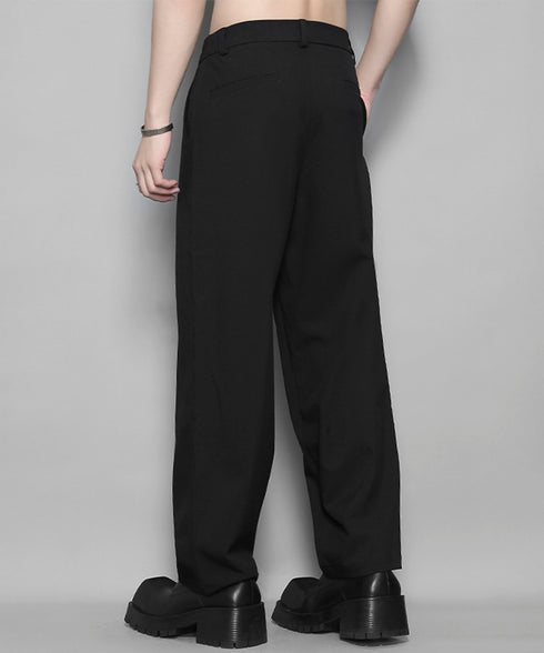 Center Splicing Design Pants