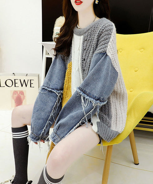 Denim Switchable Sweater