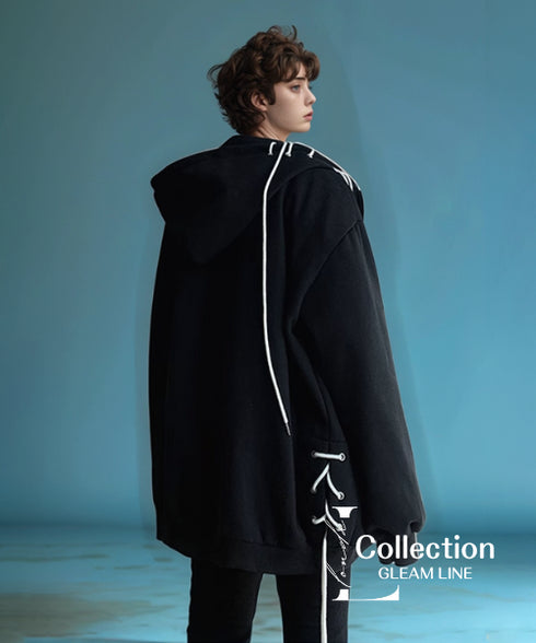 Spindle Cord Zip Hoodie