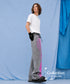 Paint Graphic Wide Denim