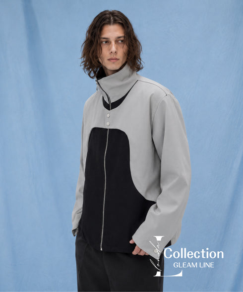Bicolor Zip Jacket