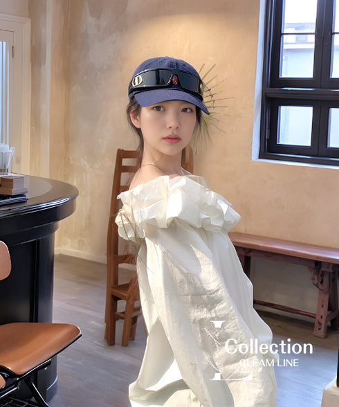 Frilled Off-Shoulder Blouse