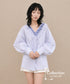 Frill Check Blouse