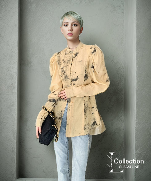 Shibori Print Blouse