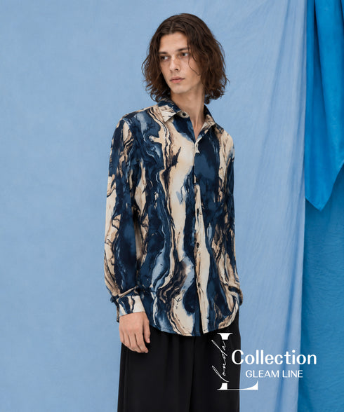 Geological Print Shirt
