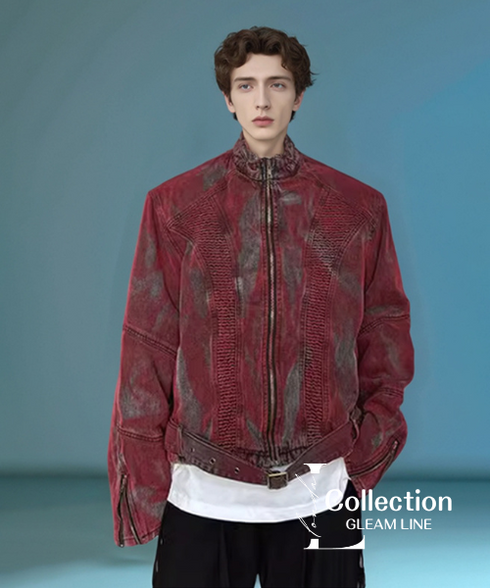 Textured Zip-Up Jacket