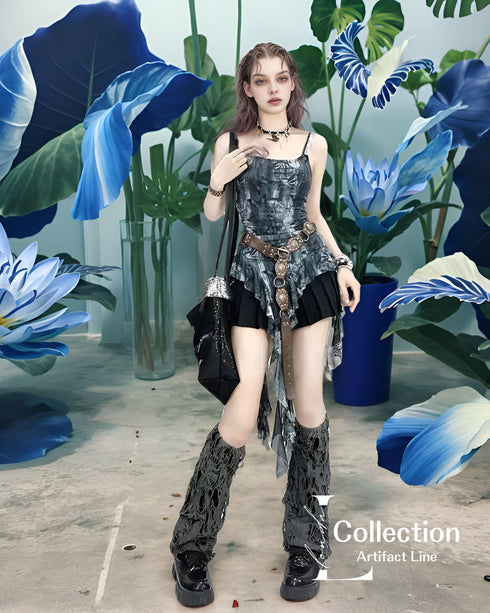 Butterfly Tie Dye Drape Top