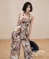Patchwork Halter Top & Pants Co-ord