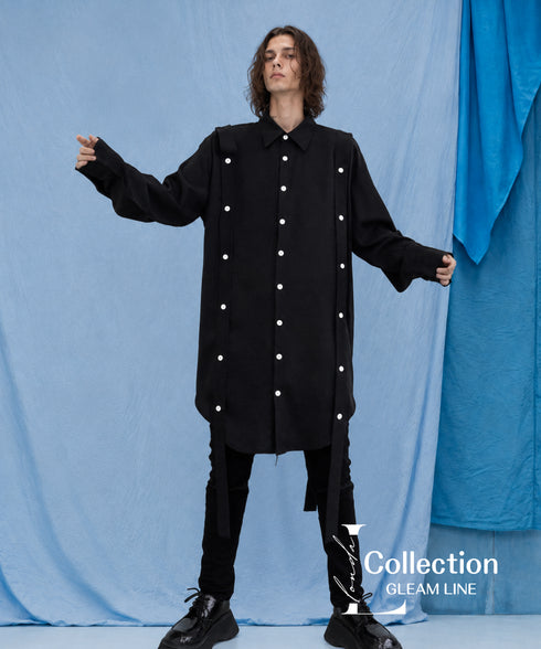 Strap Detail Long Shirt