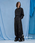 Side Buckle Zip Wide Pants