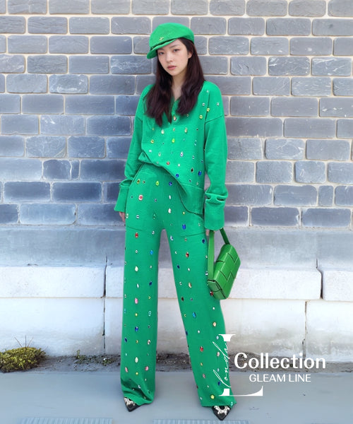 Colorful Bijou Top & Pants