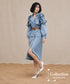 Ruelle Frill Denim Coat