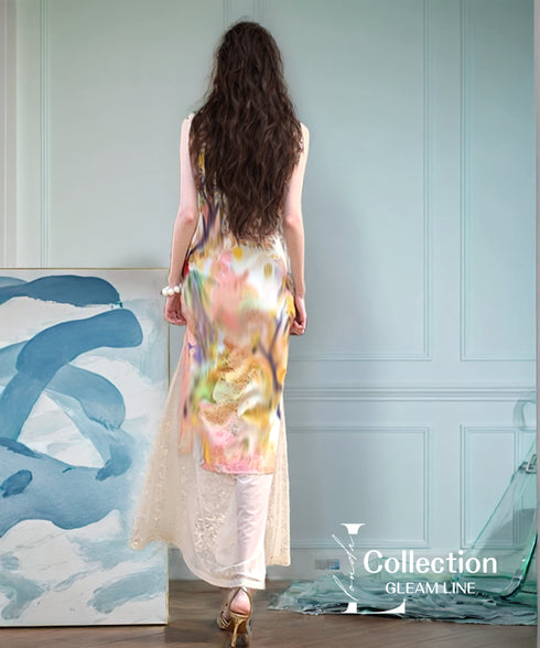 Paint Flow Layer Dress