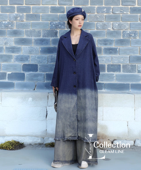 Gradient Long Jacket & Pants