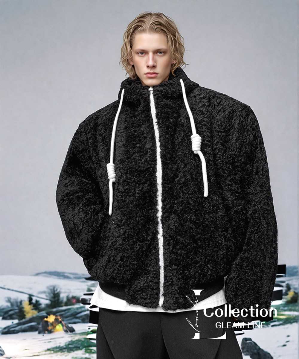 Volume Boa Zip Hoodie Coat – LONDA