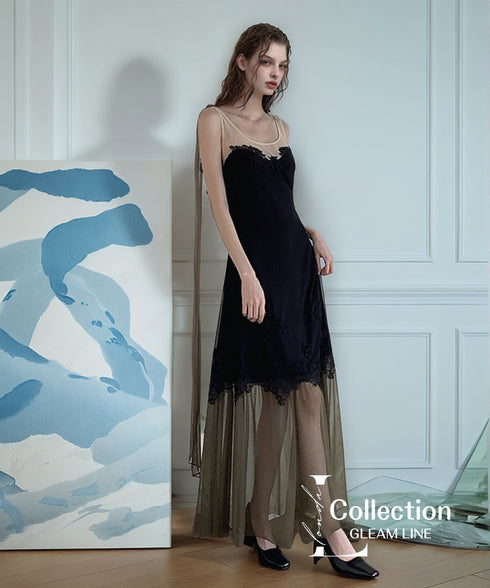 Sheer Lace Layer Dress