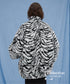 Snow Tiger Pattern Fur Coat