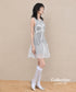 Layered Ribbon Flare Dress