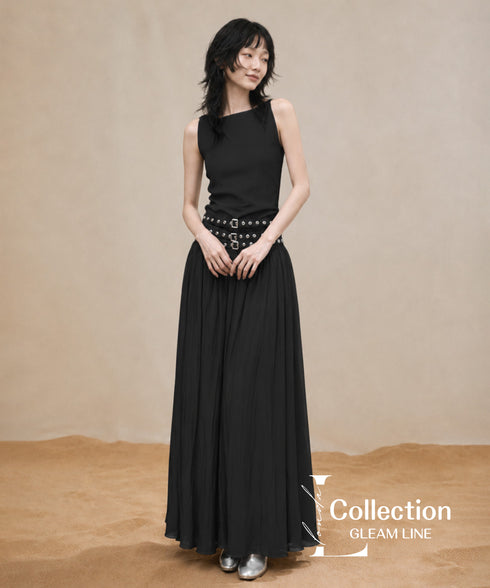 Eyelet Belt Dress