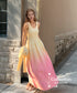 Sunset Gradient Sleeveless Dress
