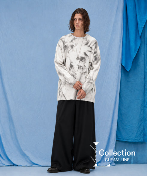 Monochrome Cloud Dye Knit